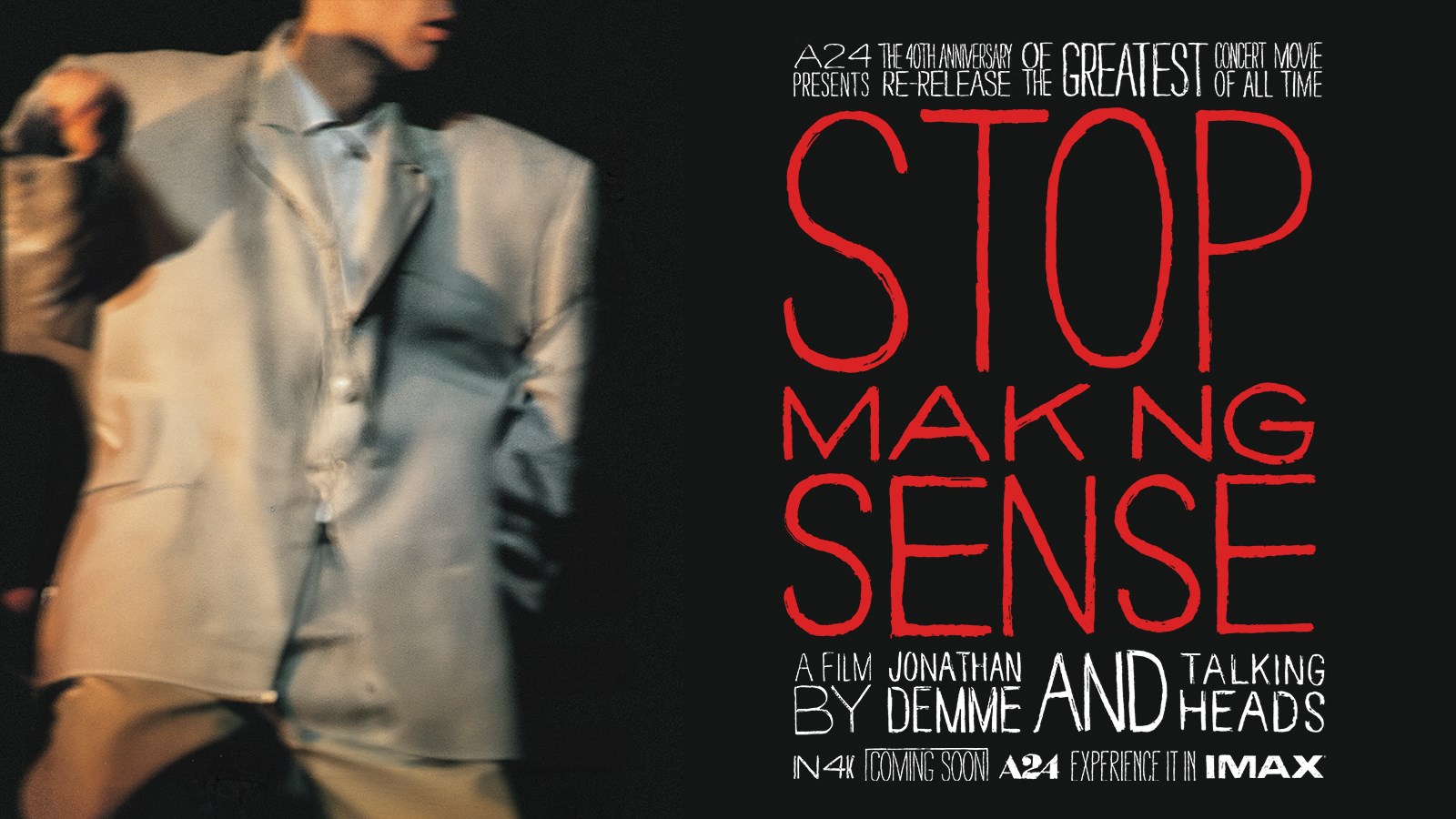 STOP MAKING SENSE THE IMAX LIVE EXPERIENCE SterKinekor